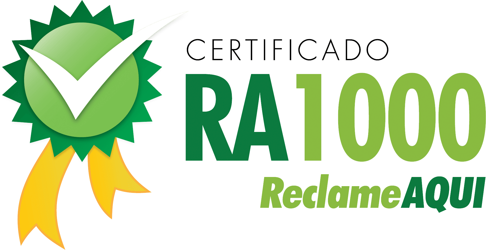 Certificado RA1000 Reclame Aqui